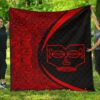 Marquesas Islands Flag Polynesian Premium Quilt  Circle Style  07 J2  Quilt